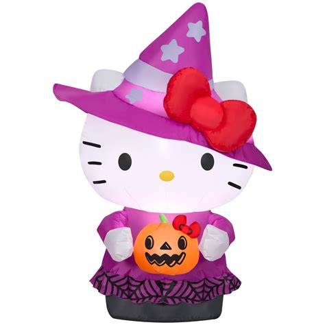 Spookify Your Front Yard with a Hi Kitty Witch Inflatable